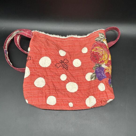One of a Kind Hand Made Hand Stitched Embroidered Cross Body Bag Purse - Picture 3 of 4